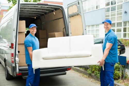 Removal team planning a home move in Shirley