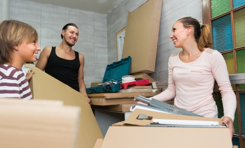 Man With Van Shirley team preparing items safely for a move