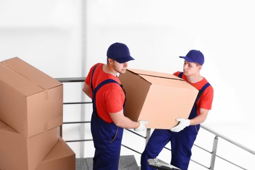 Professional packing boxes and fragile item wrapping for a home move in Shirley
