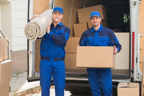 A professional man with van moving service in Shirley handling local transport with care