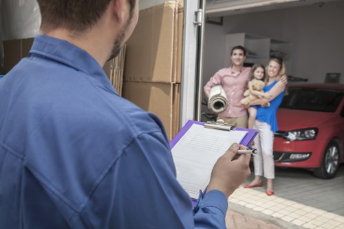Shirley residents preparing boxes and furniture for a van move