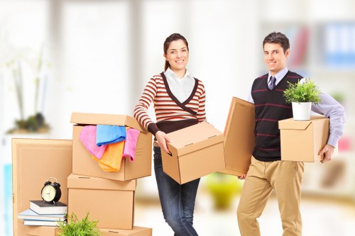 Man With Van Shirley service overview showing careful loading and reliable moving support