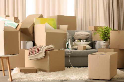 Local removal van prepared for a Shirley property move