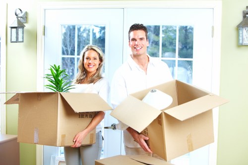 Professional moving team handling a removal in Shirley