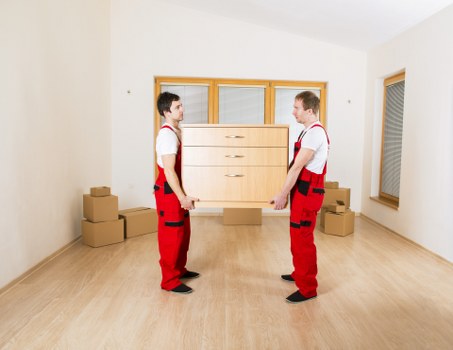 Local removals team handling apartment access in Shirley